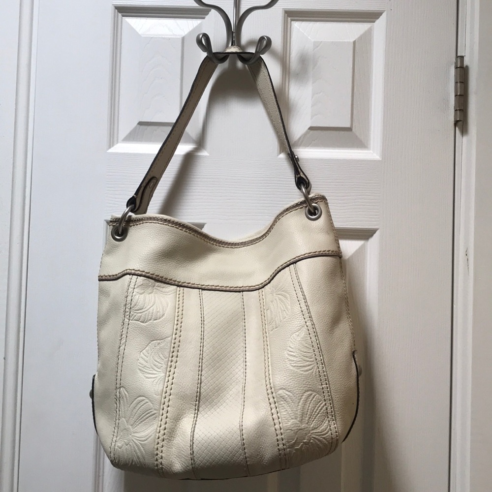 Cream Fossil Handbag
